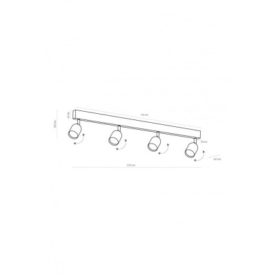 Спот TOP 4-line GO TK-Lighting 1021 Спот TOP 4-line GO TK-Lighting 1021