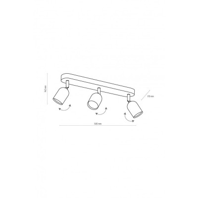 Спот TOP 3 BK TK-Lighting 4417 Спот TOP 3 BK TK-Lighting 4417