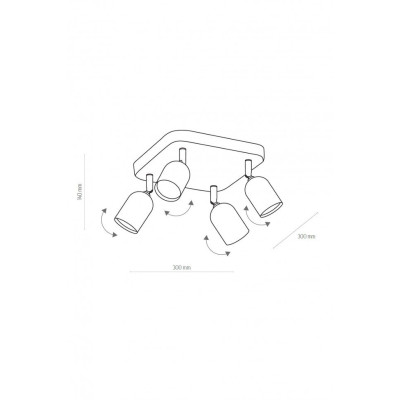 Спот TOP 4 BK TK-Lighting 4418 Спот TOP 4 BK TK-Lighting 4418