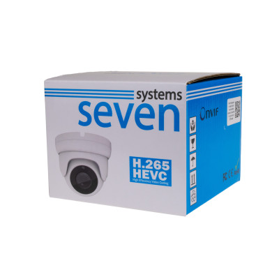 IP видеокамера Seven Systems IP-7212PA 3 Мп уличная/внутренняя 2,8 White