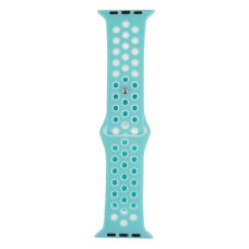 Ремешок для Apple Watch Band Silicone Nike + Protect Case 42 / 44mm Бирюзово-Белый