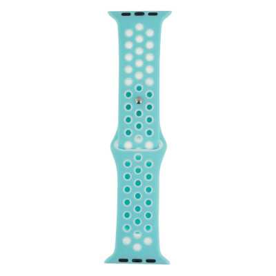 Ремешок для Apple Watch Band Silicone Nike + Protect Case 42 / 44mm Бирюзово-Белый