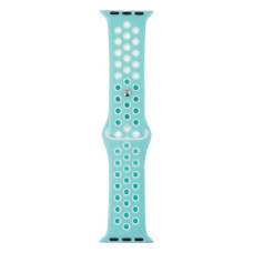 Ремешок для Apple Watch Band Silicone Nike + Protect Case 38 / 40mm Бирюзово-Белый
