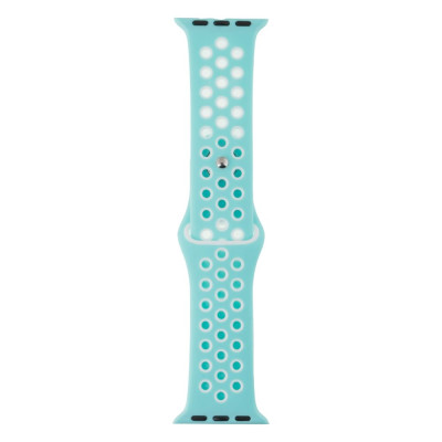 Ремешок для Apple Watch Band Silicone Nike + Protect Case 38 / 40mm Бирюзово-Белый