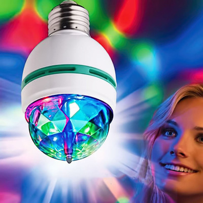 Светодиодная вращающаяся лампа LED Mini Party Light Lamp Светодиодная вращающаяся лампа LED Mini Party Light Lamp