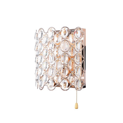Бра LED хрустальное с выключателем Дворцовый Brille 40W BCL-484 Золотистый