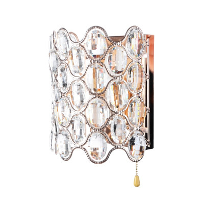 Бра LED хрустальное с выключателем Дворцовый Brille 40W BCL-485 Золотистый
