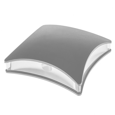 LED подсветка Brille Пластик 8W AL-225 Серый 34-186