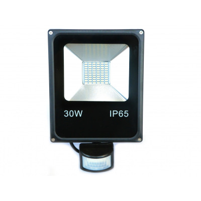 Прожектор с датчиком движения Brille LED IP65 30W HL-12 Черный L123-019