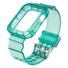Ремешок для Apple Watch Band Color Transparent + Protect Case 42 / 44mm Green