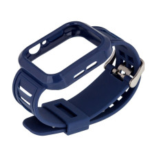 Ремешок для Apple Watch Band Silicone Shine + Protect Case 42 / 44mm Midnight Blue