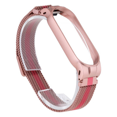 Ремешок для ANCHOR Xiaomi Mi Band 5 Milanese Loop Color Цвет Розовый