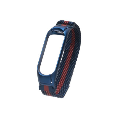 Ремешок для Xiaomi Mi Band 4 Milanese Loop Color Сине-Красный
