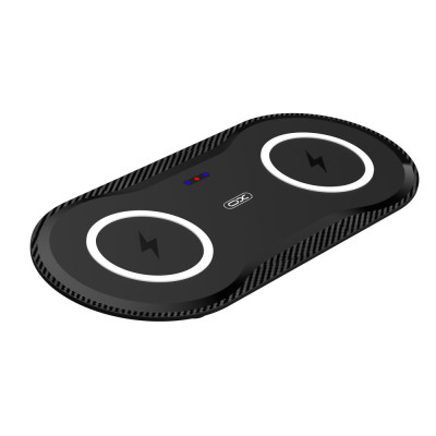 Беспроводное зарядное устройство XO WX025 20W 2 in 1 Черный цвет