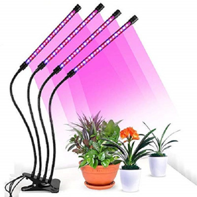 Фитолампа для растений Plant GrowLight светодиодная с таймером черная Фитолампа для растений Plant GrowLight светодиодная с таймером черная