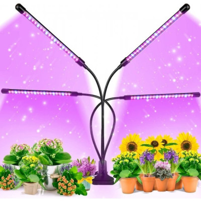 Фитолампа для растений Plant GrowLight светодиодная с таймером черная Фитолампа для растений Plant GrowLight светодиодная с таймером черная