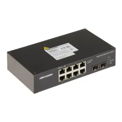 8-портовый неуправляемый POE коммутатор Hikvision DS-3T0510HP-E/HS 8-портовый неуправляемый POE коммутатор Hikvision DS-3T0510HP-E/HS