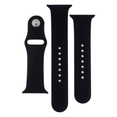 Ремешок Band Silicone Two-Piece для Apple Watch 38 / Apple Watch 40mm Black