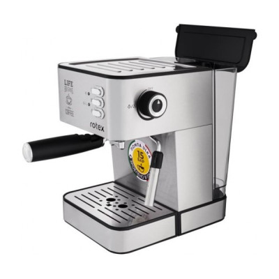 Рожковая кофеварка эспрессо Rotex RCM750-S Life Espresso Рожковая кофеварка эспрессо Rotex RCM750-S Life Espresso