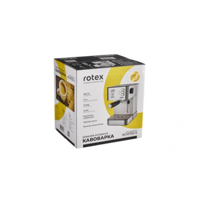Рожковая кофеварка эспрессо Rotex RCM750-S Life Espresso Рожковая кофеварка эспрессо Rotex RCM750-S Life Espresso