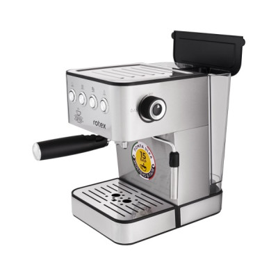Рожковая кофеварка эспрессо Rotex RCM850-S Power Espresso Рожковая кофеварка эспрессо Rotex RCM850-S Power Espresso