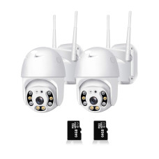 Комплект наружного видеонаблюдения 2в1 поворотная уличная IP камера Easy Cam G3 WIFI