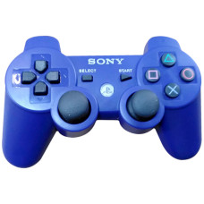 Игровой беспроводной геймпад DualShock PS3 аккумуляторный джойстик с функцией вибрации для PlayStation 3 Синий
