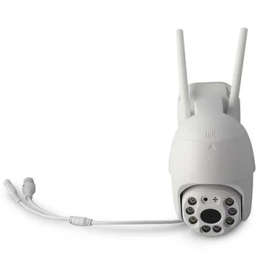 Камера наружного видеонаблюдения Visio CAM-6-IP Wi-Fi поворотная видеокамера уличная 2.0mp, 360°/90° Белый
