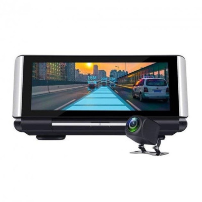 Відеореєстратор з камерою заднього вигляду DVR 06K 3G Android 5.1 ADAS Black SMT 13929