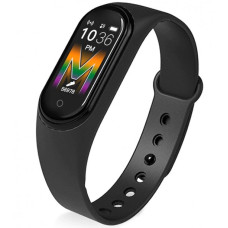 Умный фитнес браслет трекер UKC с пульсометром шагомером Smart band M5 черный