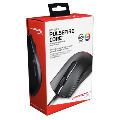 Мышь HyperX Pulsefire Core RGB Black (4P4F8AA) USB Мышь HyperX Pulsefire Core RGB Black (4P4F8AA) USB
