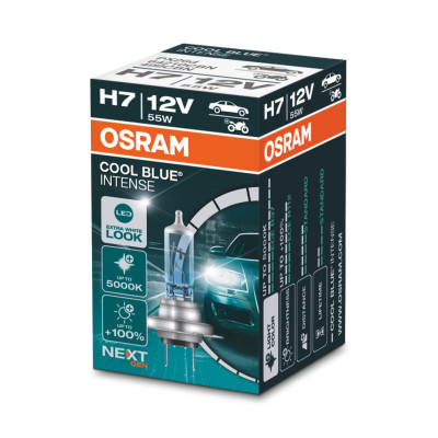Галогенова лампа Osram H7 12V 55W PX26d Cool Blue Intense Next Gen Галогенова лампа Osram H7 12V 55W PX26d Cool Blue Intense Next Gen