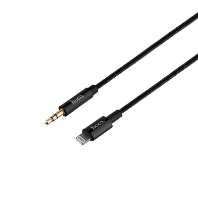 Аудио кабель Hoco UPA19 digital audio Lightning to Aux 3.5mm Черный
