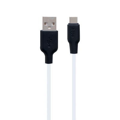Кабель USB Hoco X21 Plus Silicone USB - Type C 1m Черно-Белый