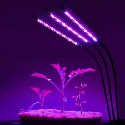 Фітолампа світлодіодна для рослин Plant GrowLight-3 із таймером чорна Фітолампа світлодіодна для рослин Plant GrowLight-3 із таймером чорна