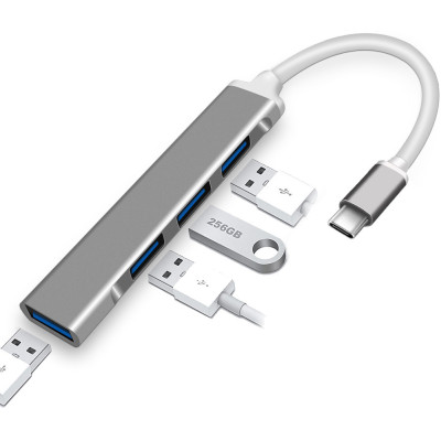 Концентратор USB-хаб RIAS С-809 Type-C 4 порта USB 3.0 Silver (3_00419) Концентратор USB-хаб RIAS С-809 Type-C 4 порта USB 3.0 Silver (3_00419)