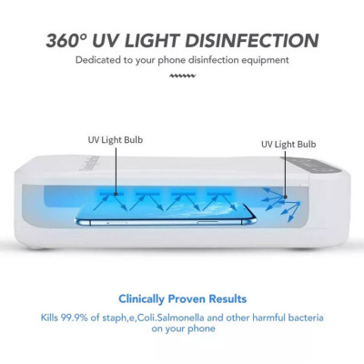 Уф стерилизатор портативный для телефона с функцией ароматерапии UV Portable Phone Sanitizer Белый