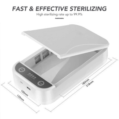 Уф стерилизатор портативный для телефона с функцией ароматерапии UV Portable Phone Sanitizer Белый