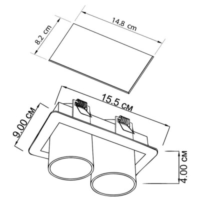 Точечный светильник GOGGLES 2 BK/WH Imperium Light 27324.05.01 Точечный светильник GOGGLES 2 BK/WH Imperium Light 27324.05.01