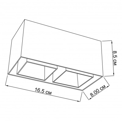 Точечный светильник MaxBoxter 2 BK Imperium Light 285216.05.05 Точечный светильник MaxBoxter 2 BK Imperium Light 285216.05.05
