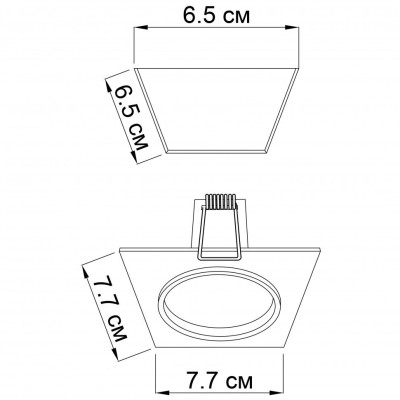 Точечный светильник Simple 1 SQ BK Imperium Light 380108.05.05 Точечный светильник Simple 1 SQ BK Imperium Light 380108.05.05