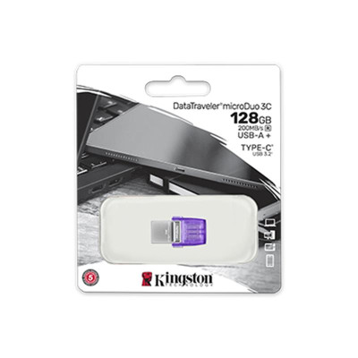Флеш-накопитель USB3.2 128GB Type-C Kingston DataTraveler microDuo 3C (DTDUO3CG3/128GB) Флеш-накопитель USB3.2 128GB Type-C Kingston DataTraveler microDuo 3C (DTDUO3CG3/128GB)