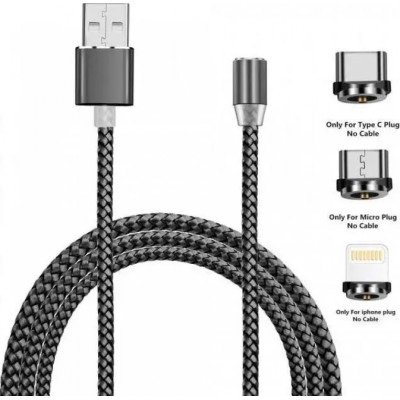 Кабель для заряджання телефону TK Lighting 3 в 1 micro usb type-c lighting iphone magnetic 360 100 мм Сріблястий (hub_9zyt6s) Кабель для заряджання телефону TK Lighting 3 в 1 micro usb type-c lighting iphone magnetic 360 100 мм Сріблястий (hub_9zyt6s)