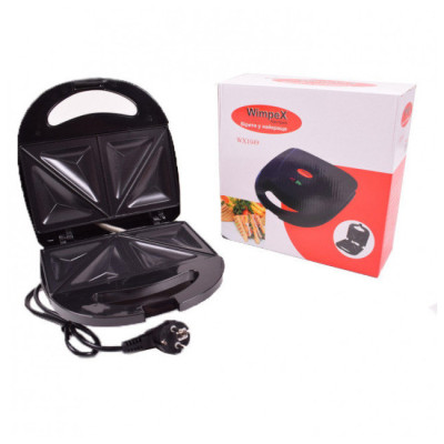 Сендвичница бутербродниця Wimpex WX-1049 750W Black Сендвичница бутербродниця Wimpex WX-1049 750W Black