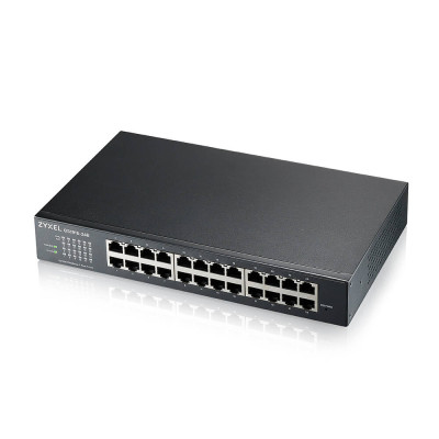 Комутатор Zyxel GS1915-24E (GS1915-24E-EU0101F) (24хGE, безшумний, Smart, NebulaFlex, монтаж у стійку)