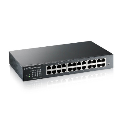 Комутатор Zyxel GS1915-24E (GS1915-24E-EU0101F) (24хGE, безшумний, Smart, NebulaFlex, монтаж у стійку) Комутатор Zyxel GS1915-24E (GS1915-24E-EU0101F) (24хGE, безшумний, Smart, NebulaFlex, монтаж у стійку)