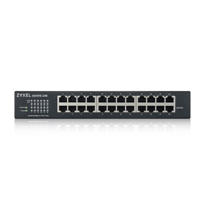 Комутатор Zyxel GS1915-24E (GS1915-24E-EU0101F) (24хGE, безшумний, Smart, NebulaFlex, монтаж у стійку) Комутатор Zyxel GS1915-24E (GS1915-24E-EU0101F) (24хGE, безшумний, Smart, NebulaFlex, монтаж у стійку)