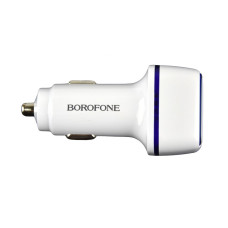 Автомобільний зарядний пристрій Borofone BZ14A PD20W + QC3.0 Type C to Type C 3A Білий
