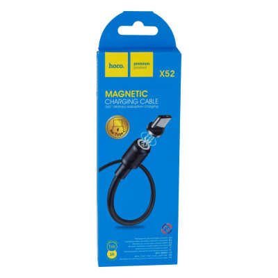 Кабель Hoco X52 Sereno magnetic USB - Type C 3А 1 m Чорний Кабель Hoco X52 Sereno magnetic USB - Type C 3А 1 m Чорний