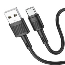 Кабель Hoco X83 USB для Type-C charging data cable 1 m PVC material current up to 3A Чорний